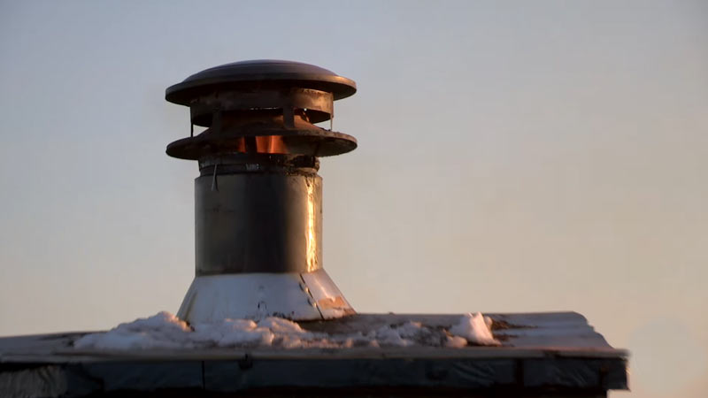 Chimney Catches Fire