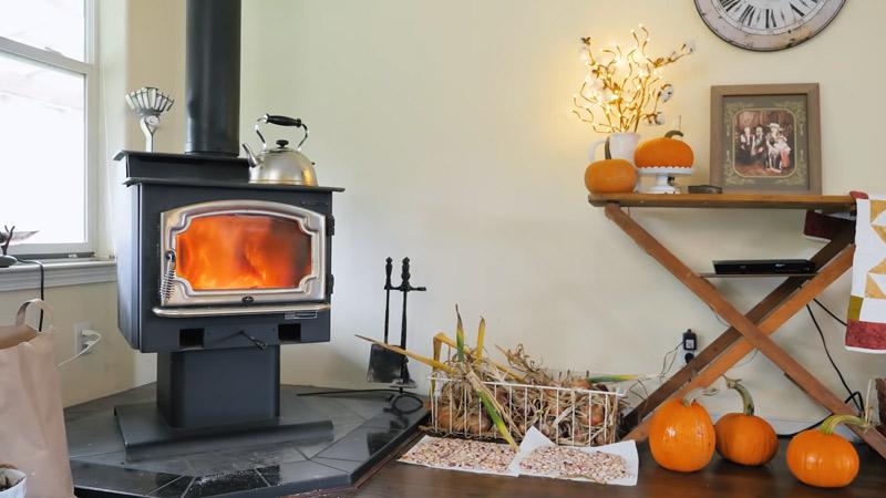 Wood Stove in Home