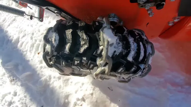 Snowblower Chained Tire
