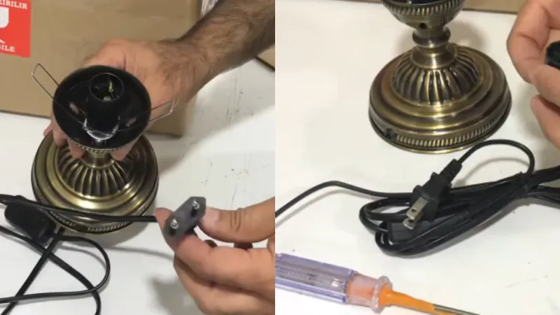 How to Rewire a European Lamp to US