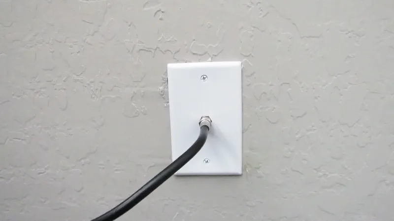 Why Do Coax Cable Coming Out of Wall