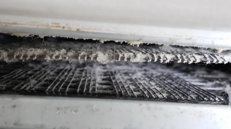 dirty condenser coil