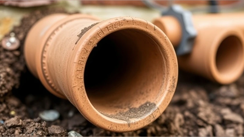 Clay Pipe Under Basement Floor