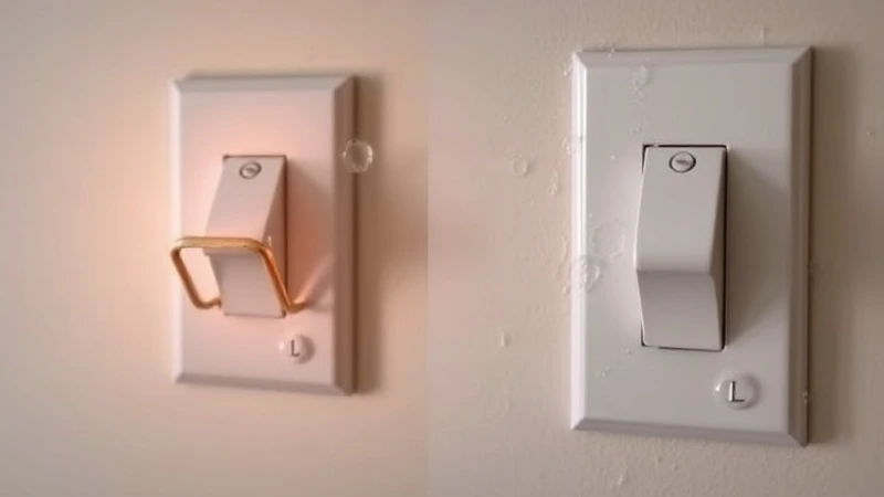 Condensation Behind Light Switch