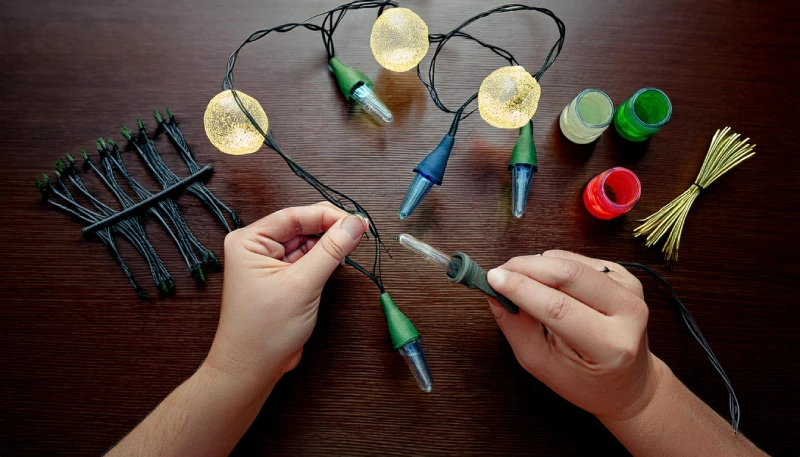 Splicing 3-Wire Christmas Lights