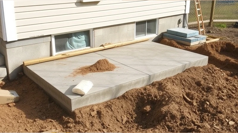 adding a footing to an existing slab