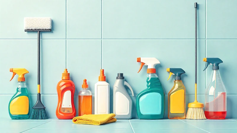 Various cleaning supplies laid out for the task of how to clean pipe dope from different surfaces.