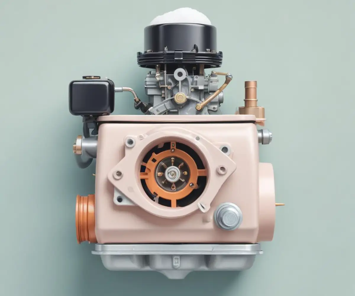 A replacement carburetor for an Ariens SS522E snow blower, shown on a plain white background.