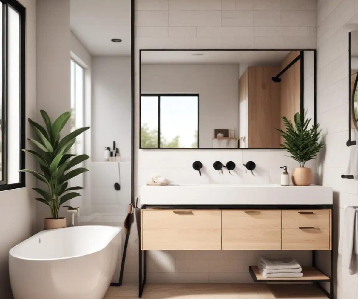 Bathroom Mirror Not Centered Over Sink? It’s a Pro-Design Move!