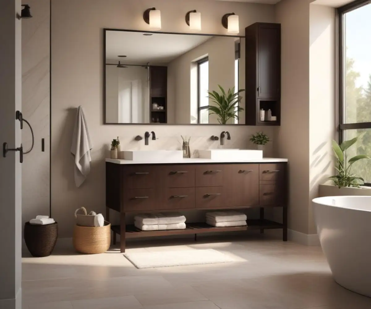 Bathroom Paint Colors That Fix Your Espresso Cabinet Mistake