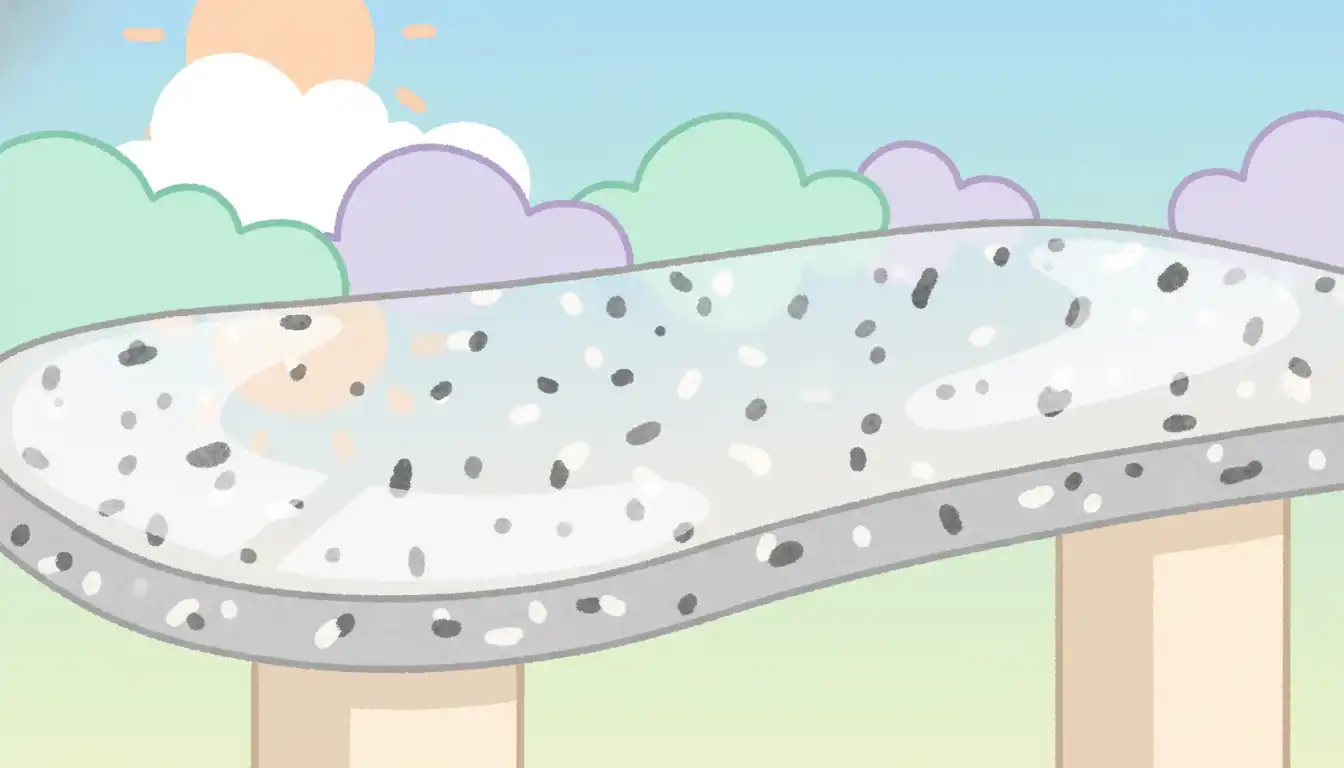 A textured outdoor granite countertop with a polished surface, showing a mix of gray, black, and white speckles.