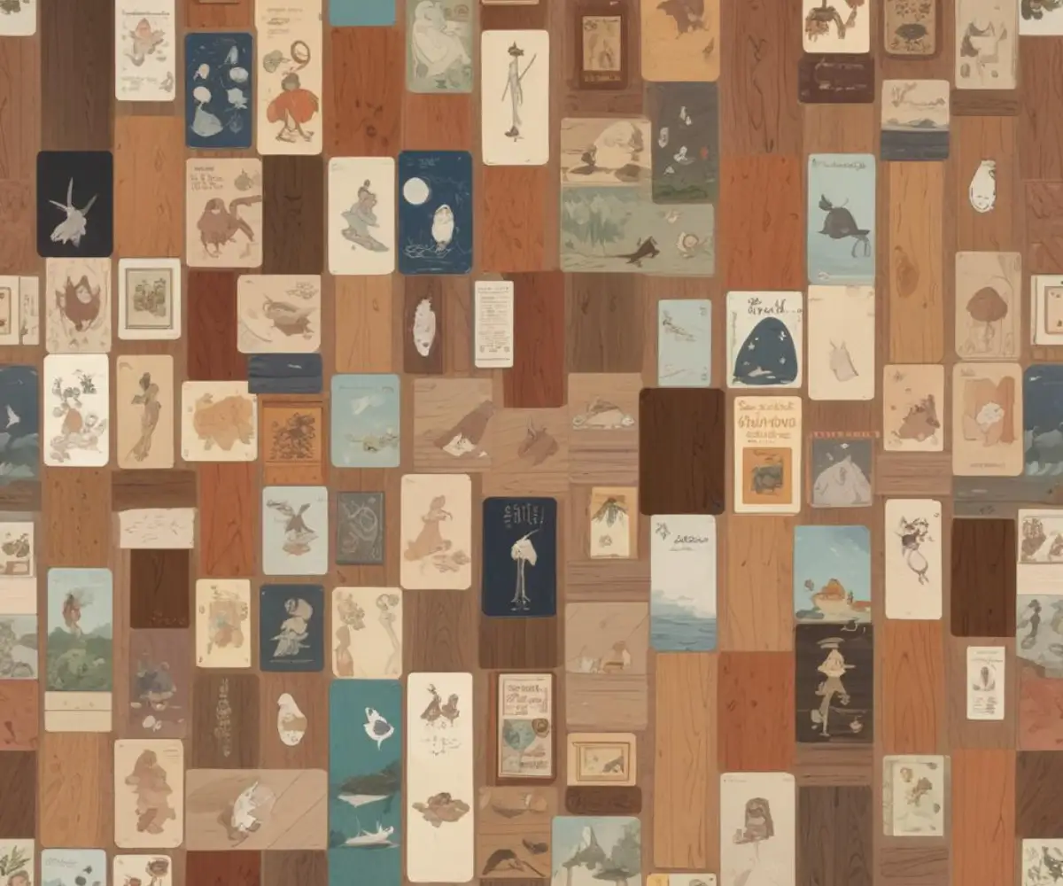 A variety of flooring samples, including laminate, vinyl plank, and hardwood, neatly arranged on a neutral surface.
