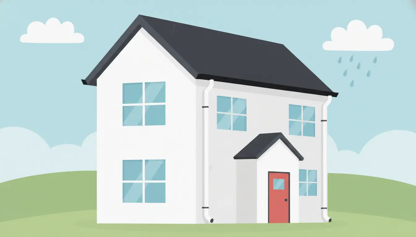 Black Gutters, White Downspouts: A Design Mistake or a Stroke of Genius?