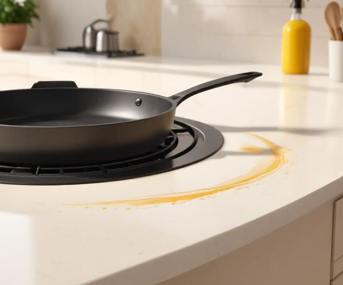 Guide to Fixing a Burnt Quartz Countertop: The Hot Pan Horror