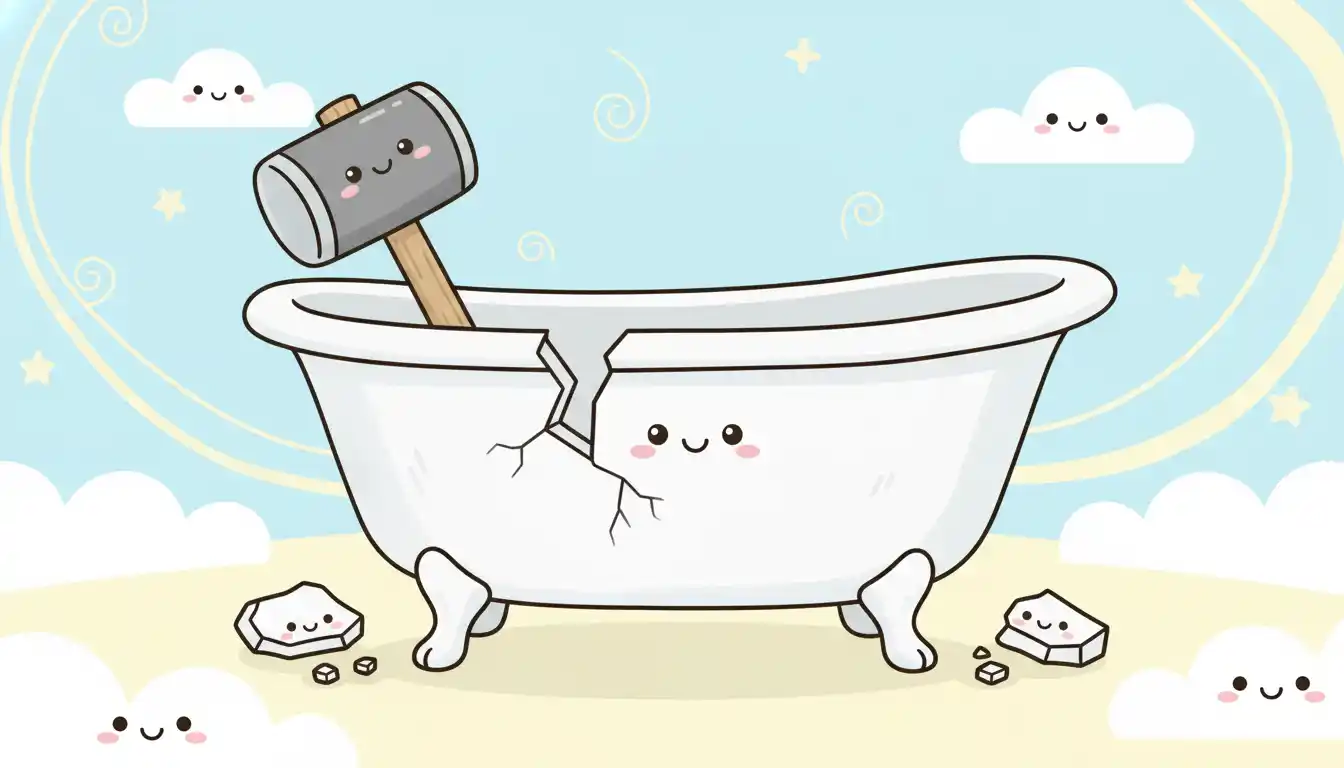 Break a Cast Iron Tub with a Sledgehammer? YES, But Read This First!