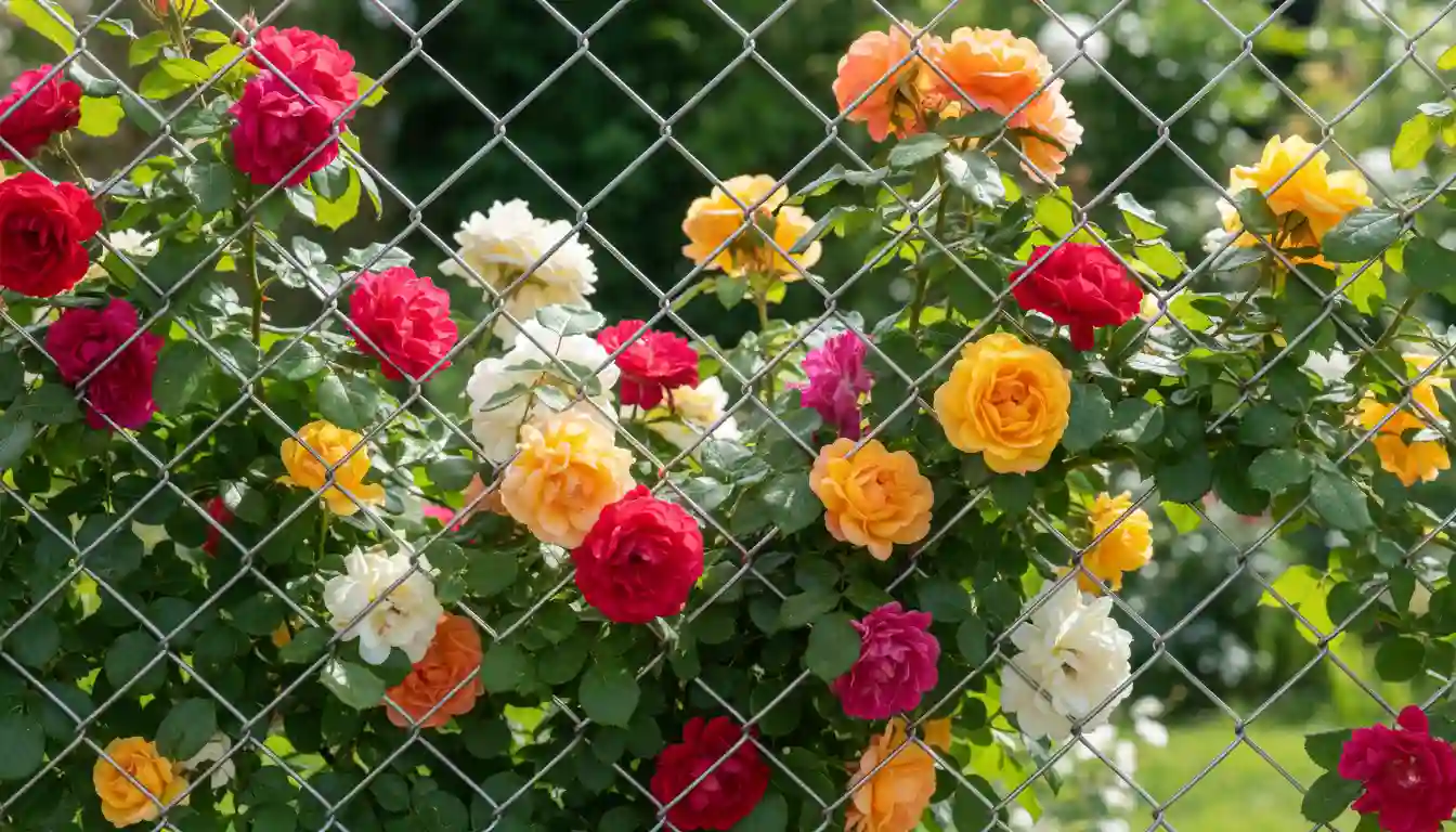 Climbing Roses on Chain Link Fence: Your Ugly Fence is Actually a Secret Garden Weapon