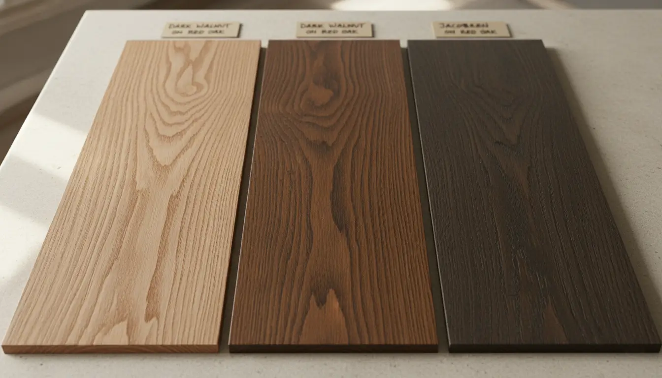 Dark Walnut vs Jacobean on Red Oak: The #1 Mistake to Avoid