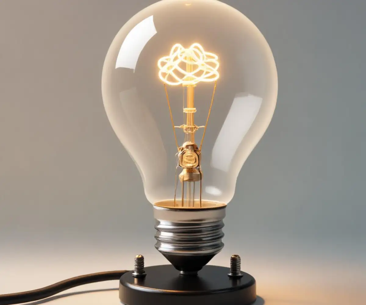 A white, non-functional, placeholder light bulb with a standard metal screw base designed to fill an empty socket.