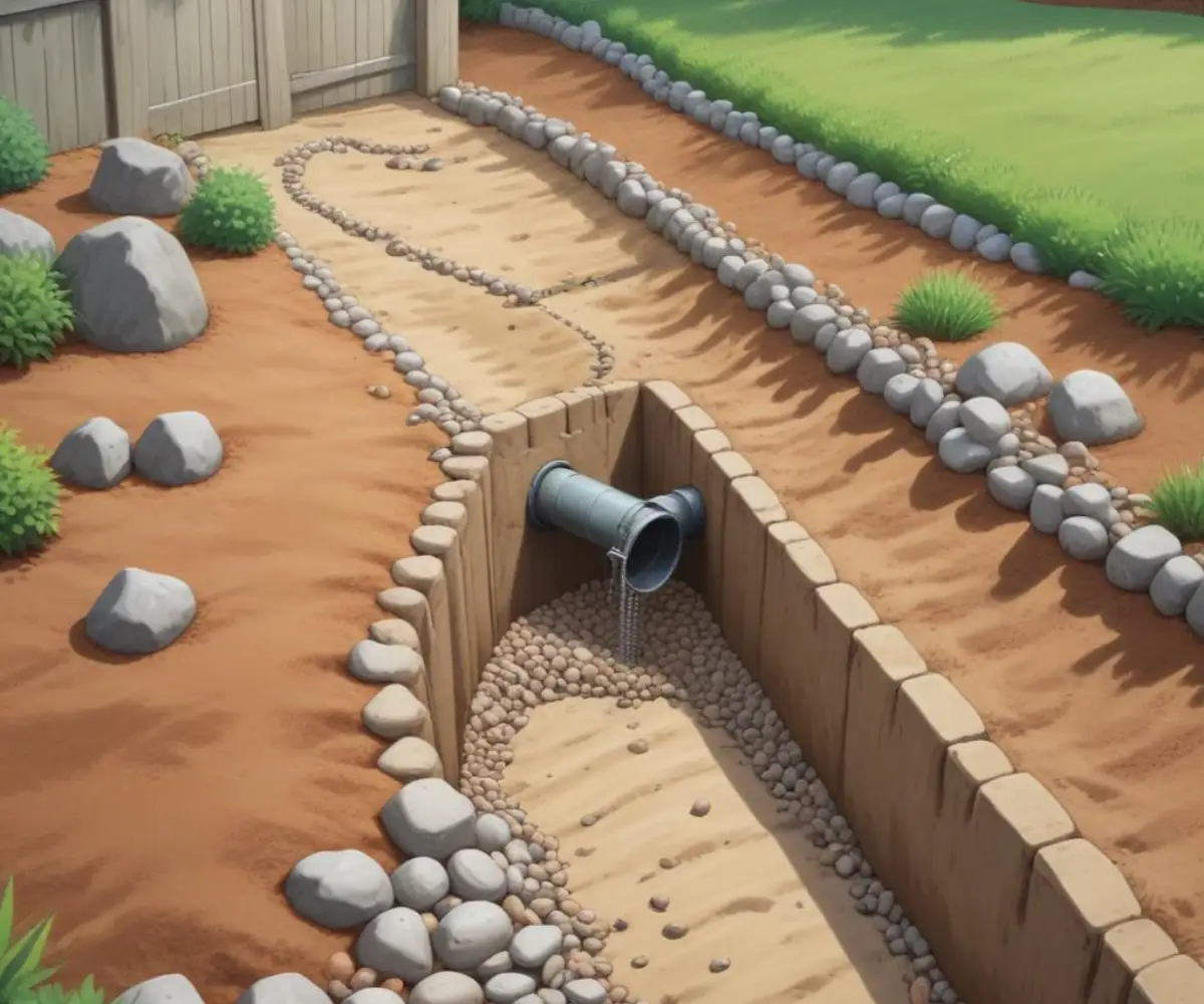 French Drain Uphill? Stop Uphill Water From Flooding Your Yard