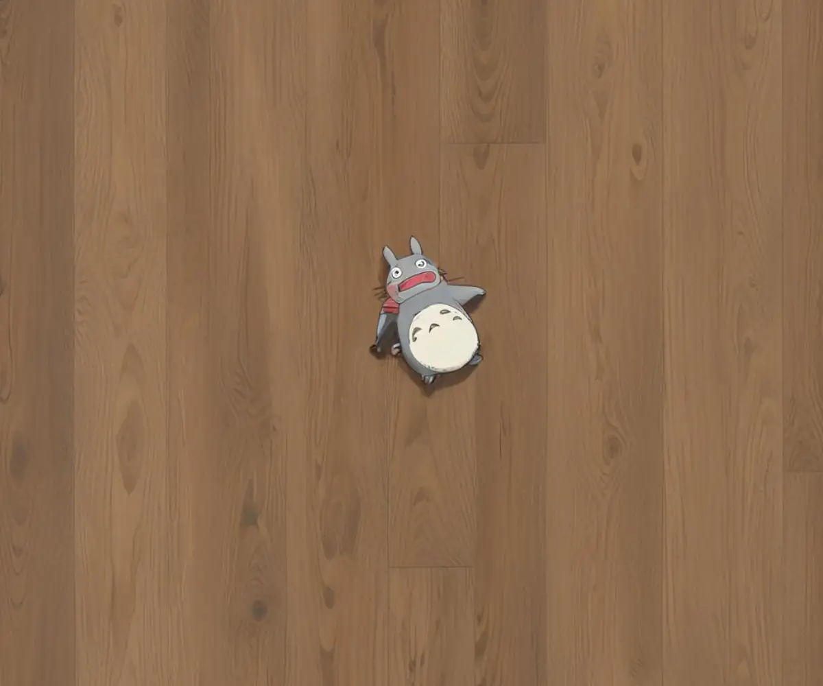 Close-up view of textured luxury vinyl plank flooring with a protective wear layer