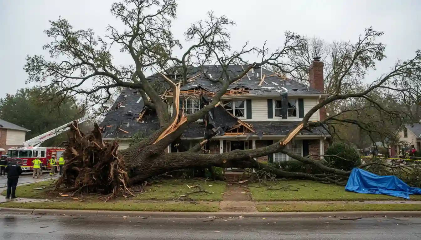 Trees Falling on Houses: Your Complete Survival Guide
