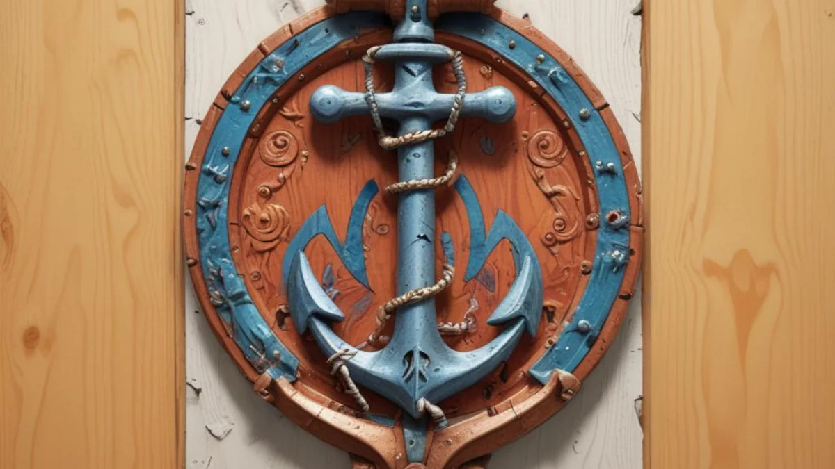 A metal screw-in anchor partially installed into a wooden wall stud through drywall.