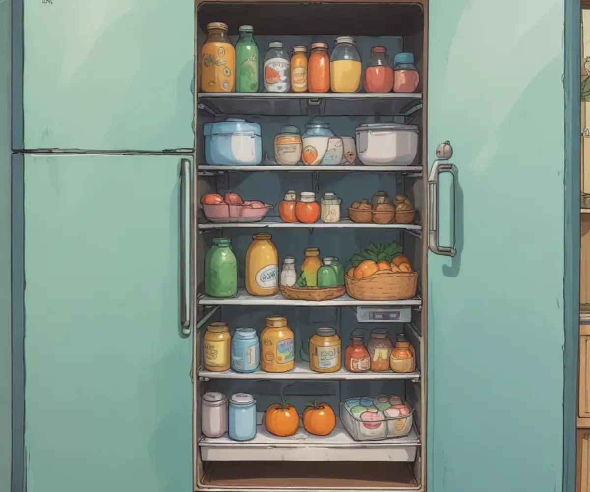 Close-up view of uneven and misaligned side-by-side refrigerator doors.