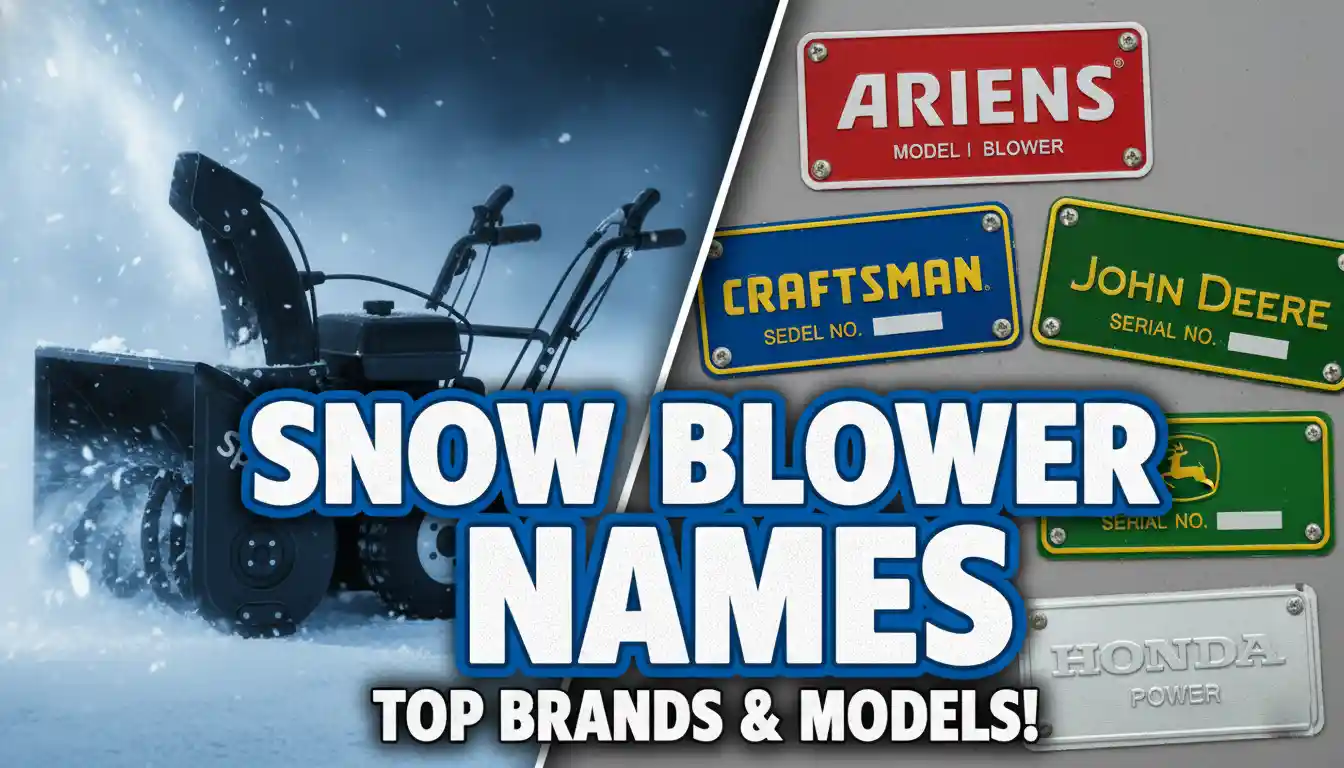 A red and black two-stage snow blower with its chute angled to the side, resting on a clean concrete surface.