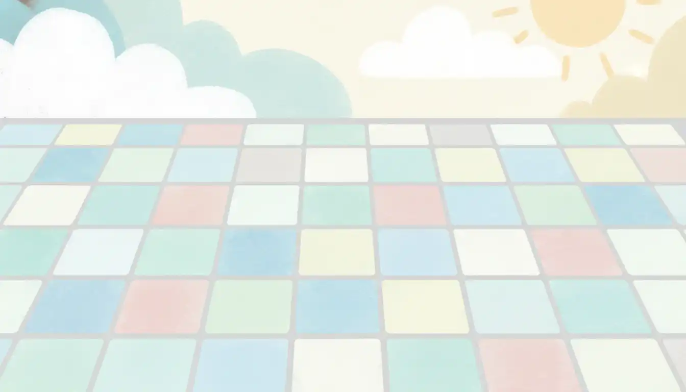 A neatly grouted tile floor showing clean, uniform lines between the tiles.